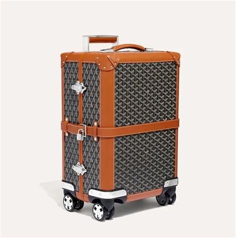 goyard travel suitcase|goyard luggage trunk.